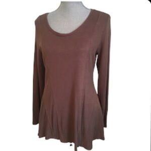 NWOT STYLE & CO BROWN RAYON TOP